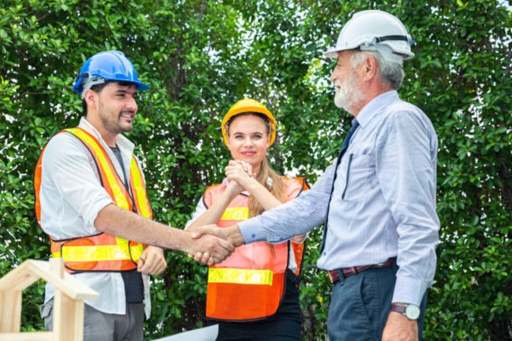 Riverbend Tree Service team consulting with a homeowner before a tree trimming project, providing professional guidance and dependable tree care in Eureka, MO.